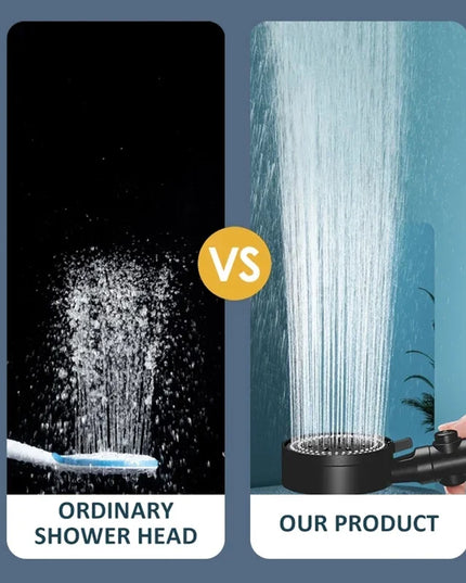 High Pressure Shower Head 5 Modes Adjustable Showerheads with Hose Water Saving One-Key Stop Spray Nozzle Bathroom Accessories