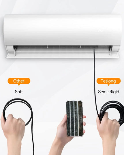 12mm 5MP 3in1 Piping Automotive Sewer Industrial Endoscope For Iphone IOS Android Car  Inspection Boroscope Flexible Wire Camera