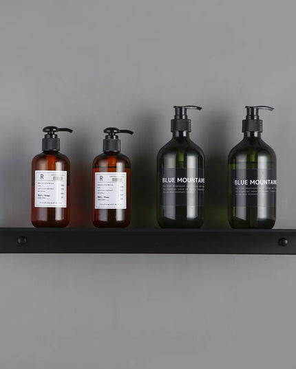 Matt Black Wall Shelf Bathroom Shelves Bathroom Accessories 30-50cm Modern Kitchen Shower Bath Storage Rack Wholesale Promotion