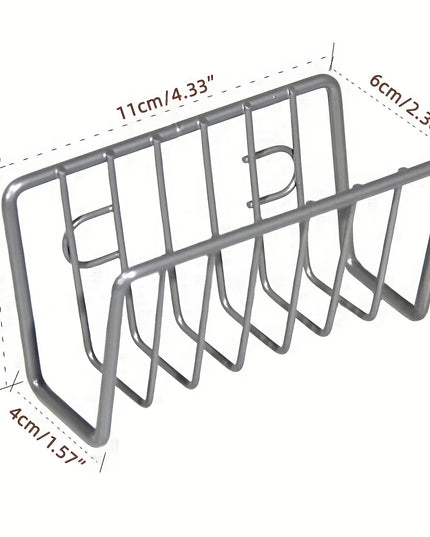 Self-Draining Sponge Holder with Suction Cup for Kitchen Sink Stainless Steel Sink Caddy Organizer Bathroom Kitchen Accessories