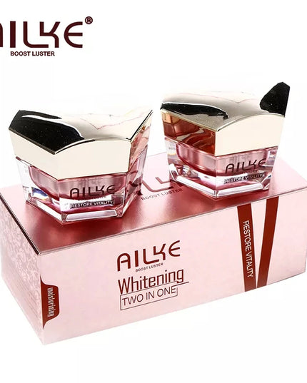 AILKE Lightening Facial Cream, Brightening, Reduce Spots, For Black and Dark Skin, Whitening Face Care Set for All Skin Types