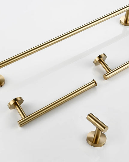 Bagnolux Stainless Steel Gun Gray Black Polished Chrome Brushed Gold Hanger Hook Towel Bar Paper Holder Bathroom Accessories