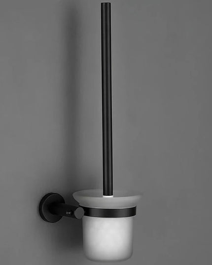 Black Stainless Steel Wall-Mounted Bathroom Accessories Toilet Brush