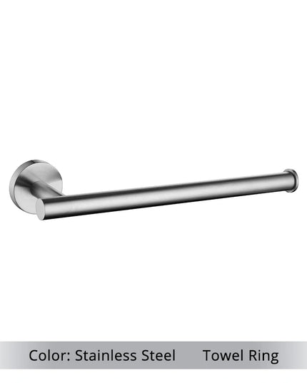 Brushed Gold Bathroom Accessories Set Hardware Kit Wall Mount Hand Towel Bar Rack Toilet Roll Paper Holder Robe Hook Hanger