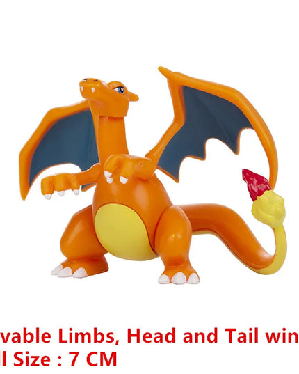Pokemon 4-13Cm New Cartoons Movie Anime Figure Pikachu Mewtwo Charmander Blastoise Gurado Pet Action Model Toy Gifts