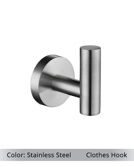 Brushed Gold Bathroom Accessories Set Hardware Kit Wall Mount Hand Towel Bar Rack Toilet Roll Paper Holder Robe Hook Hanger