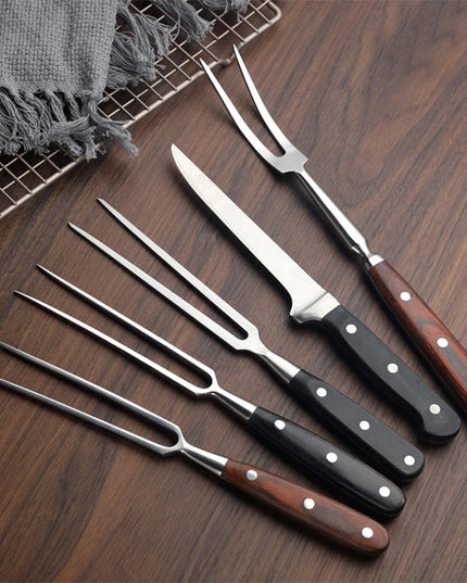 Barbecue Fork Beef Grill Tools BBQ Accessories Stainless Steel Portable Outdoor BBQ Camping Cooking Barbecue Grill Grill Grill