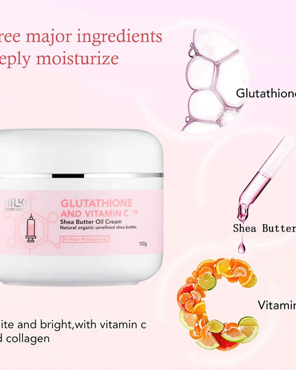 AILKE Whitening And Lightening Cream, Suitable For Face And Body , Shea Butter Oil Natural Intense Hydrating Repair Cracked Skin