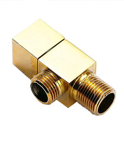 Brass Titanium g1/2 toilet flush Solid Brass Quarter Turn Polished Chrome angle valve black Bathroom accessories