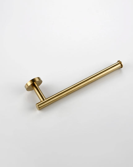 Brushed Gold Bathroom Accessories Set Hardware Kit Wall Mount Hand Towel Bar Rack Toilet Roll Paper Holder Robe Hook Hanger