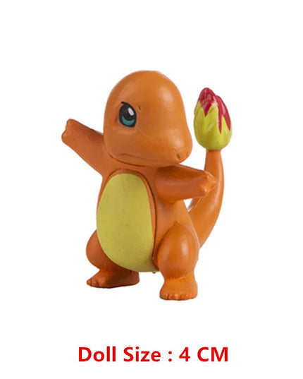 Pokemon 4-13Cm New Cartoons Movie Anime Figure Pikachu Mewtwo Charmander Blastoise Gurado Pet Action Model Toy Gifts