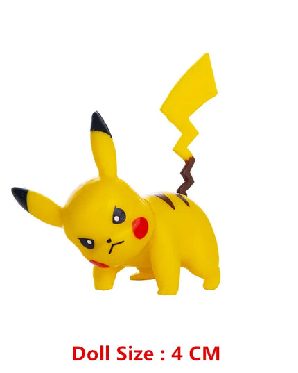 Pokemon 4-13Cm New Cartoons Movie Anime Figure Pikachu Mewtwo Charmander Blastoise Gurado Pet Action Model Toy Gifts