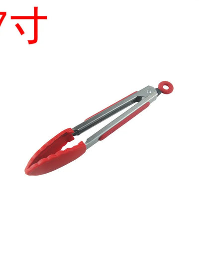 7/9/12inch Silicone Kitchen BBQ Tongs Stainless Steel Locking Cooking Tongs with Silicone Tips Non-Slip Food Tongs for Cooking