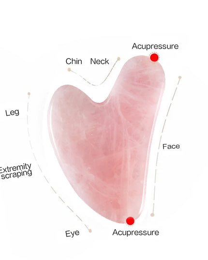 Natural Stone Jade Gouache Scraper Rose Quartz Facial Gua Sha Tools Neck Massager for Face Lifting Wrinkle Remover Beauty Health