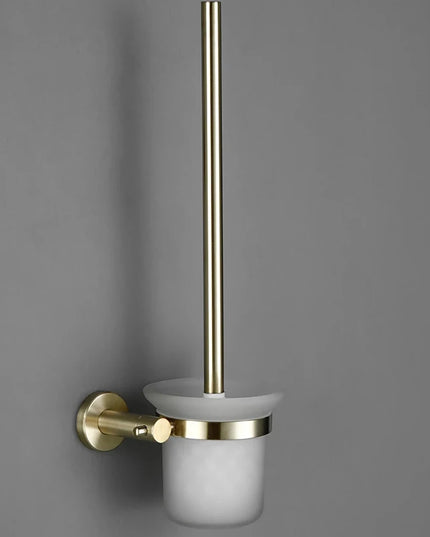 Black Stainless Steel Wall-Mounted Bathroom Accessories Toilet Brush