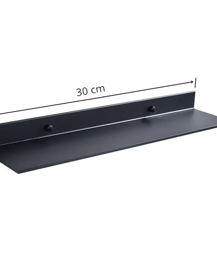 Matt Black Wall Shelf Bathroom Shelves Bathroom Accessories 30-50cm Modern Kitchen Shower Bath Storage Rack Wholesale Promotion