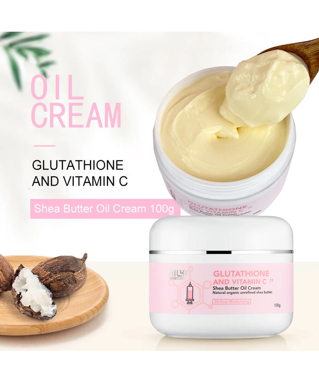 AILKE Whitening And Lightening Cream, Suitable For Face And Body , Shea Butter Oil Natural Intense Hydrating Repair Cracked Skin