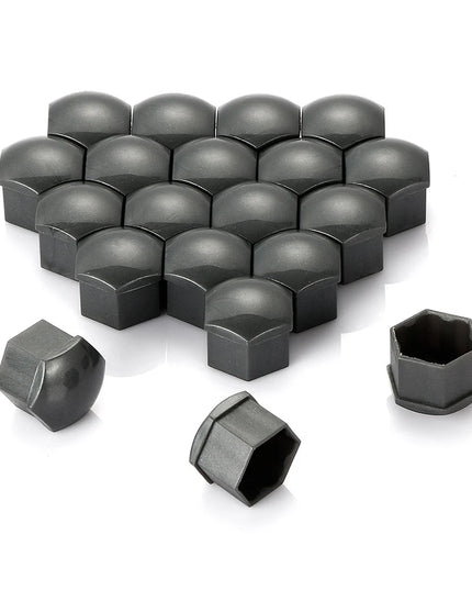 20Pcs Universal 17mm Plastic Car Wheel Nut Covers Bolt Caps For Audi A3 A4 B8 B9 A5 Q3 Q5 Q7 A6 A7 Auto Accessories