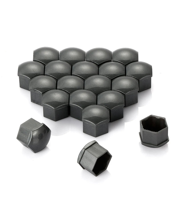 20Pcs Universal 17mm Plastic Car Wheel Nut Covers Bolt Caps For Audi A3 A4 B8 B9 A5 Q3 Q5 Q7 A6 A7 Auto Accessories