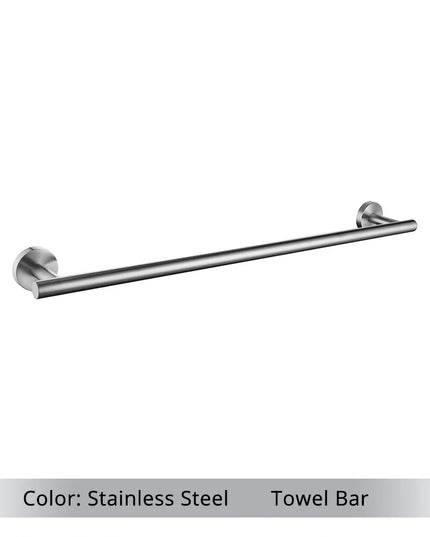 Brushed Gold Bathroom Accessories Set Hardware Kit Wall Mount Hand Towel Bar Rack Toilet Roll Paper Holder Robe Hook Hanger