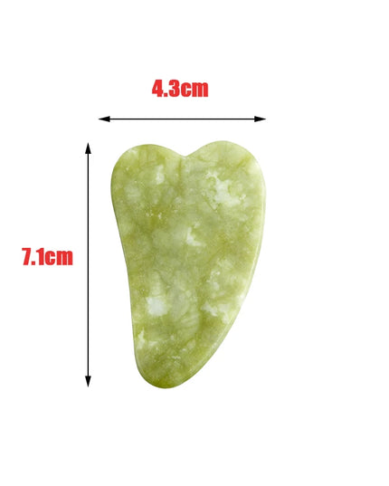 Natural Stone Jade Gouache Scraper Rose Quartz Facial Gua Sha Tools Neck Massager for Face Lifting Wrinkle Remover Beauty Health