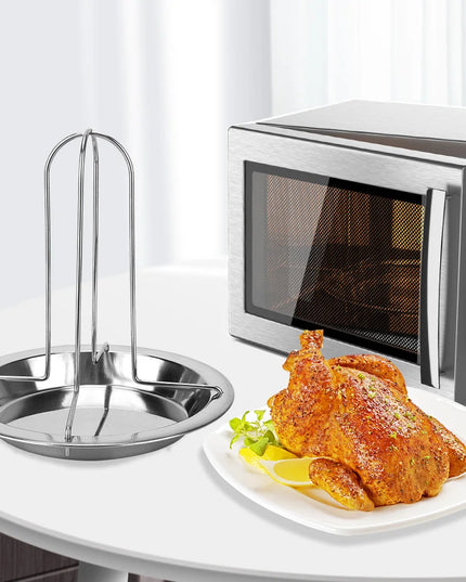 Roasting Grill Stand Chicken Roaster Rack Kitchen Outdoor BBQ Tools Carbon Steel Non-stick Grilled Chicken Plate
