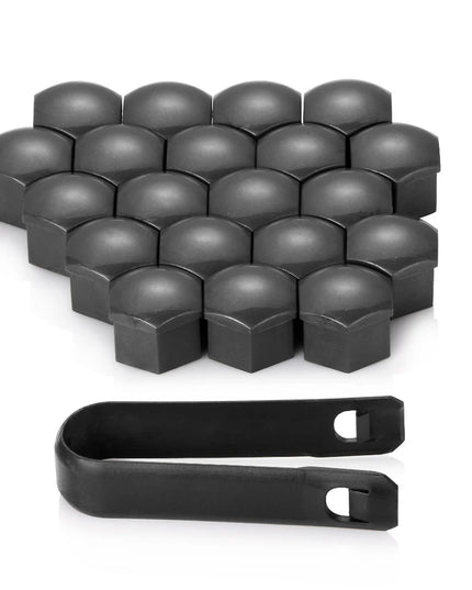 20Pcs Universal 17mm Plastic Car Wheel Nut Covers Bolt Caps For Audi A3 A4 B8 B9 A5 Q3 Q5 Q7 A6 A7 Auto Accessories