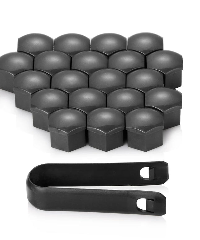 20Pcs Universal 17mm Plastic Car Wheel Nut Covers Bolt Caps For Audi A3 A4 B8 B9 A5 Q3 Q5 Q7 A6 A7 Auto Accessories