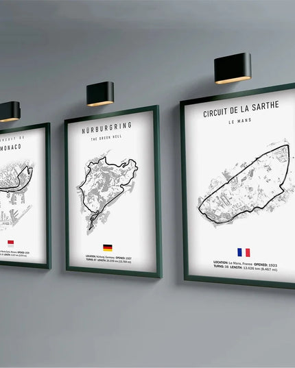 F1 Internationa Track Circuit Canvas Painting F1 Imola Wall Art Nordic Poster Aesthetic Motorsport Race Picture For Home Decor