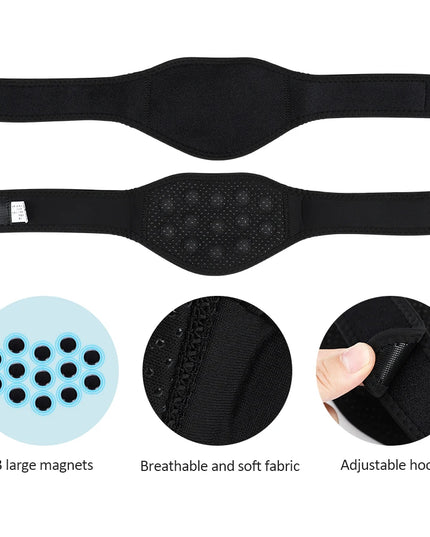 Tourmaline Magnetic Therapy Neck Brace Belt Pain Relief Massage Cervical Vertebra Protection Support Self-Heating Neck Care Belt