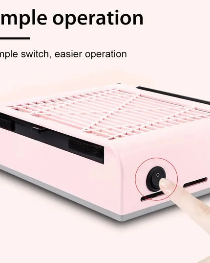 Professional Powerful Nail Duster Exhaust Fan for Nail Art Vacuum Collector Gel Nail Duster for Nail Art Salon Equipment