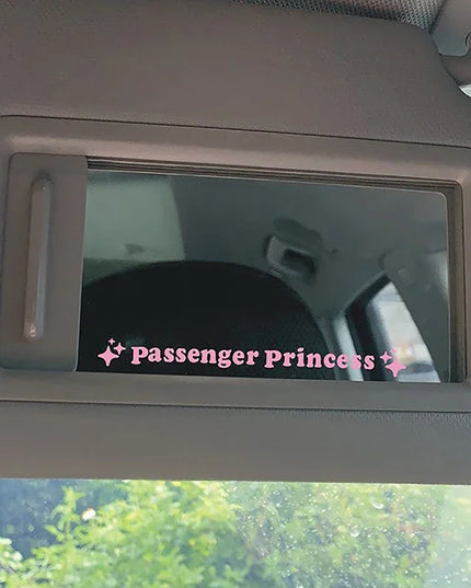 2pcs Mirror Decoration Sticker Passenger Princess Star Mirror Decal Sticker Rearview Mirror Car Vinyl Decoration Funny Car Decal