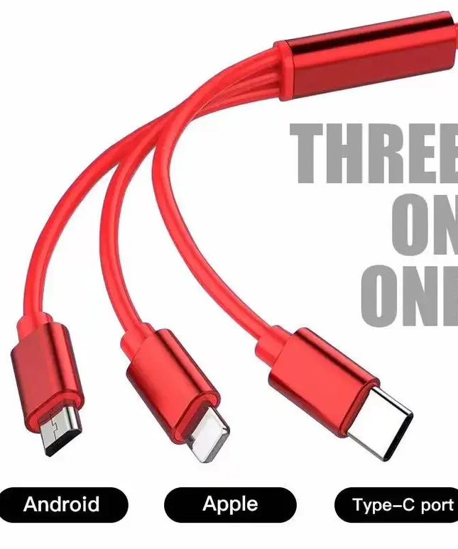 3 In 1 Micro USB Type C Charging Cable Multi Charger For Audi Sline A4 TT A6 A3 A8 Q3 Q5 Q7 Q8 A5 A6 C7 Q5 B9 B7 Car Accessories