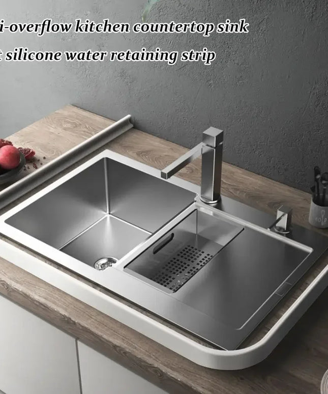 Silicone Water Stopper Self-Adhesive Bendable Flexible Water Retaining Strip Bathroom Door Dry Wet Separation Shower Dam Barrier