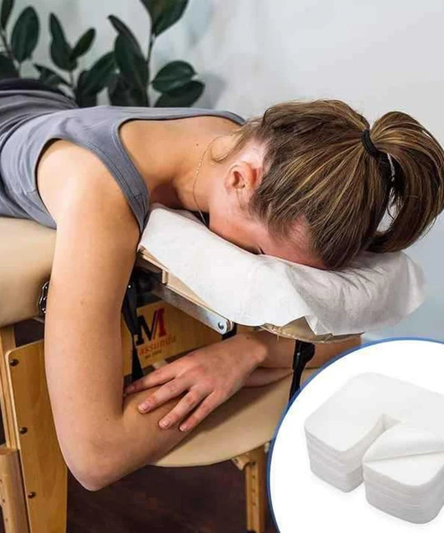 100/200Pcs SPA Face Massage Pad Beauty Salon Massage Headrest Pad Disposable Cotton Pillow Towel Cover Face Skin Care Tool