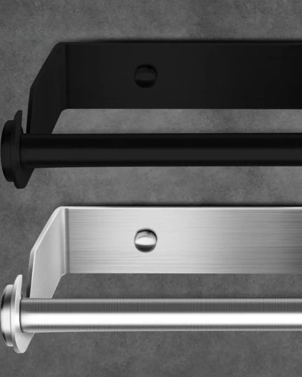 Stainless Steel Paper Towel Holder for Kitchen Wall Mounted Durable Bathroom Tissue Holder Wipe Storage Rack Toilet Accessories