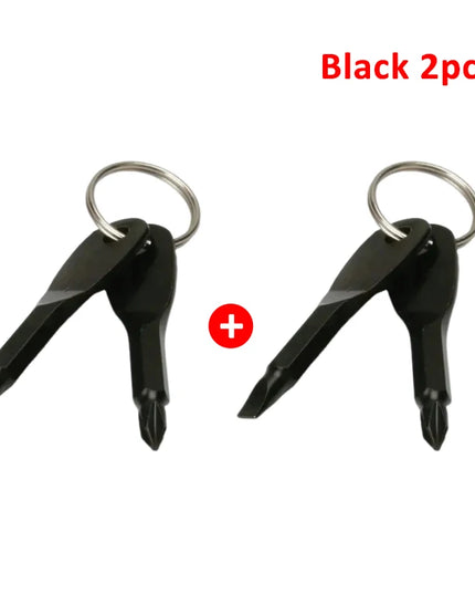 Emergency Key Screwdriver Outdoor Multifunctional Edc Tool Safety Protection Self Defense Prick Cone Combined Tool Set