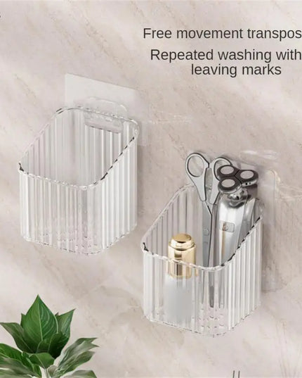 Household Storage Racks Wall-mounted No Punching No Trace Paste Multifunctional Kitchen Storage Racks Home Bathroom Accessories
