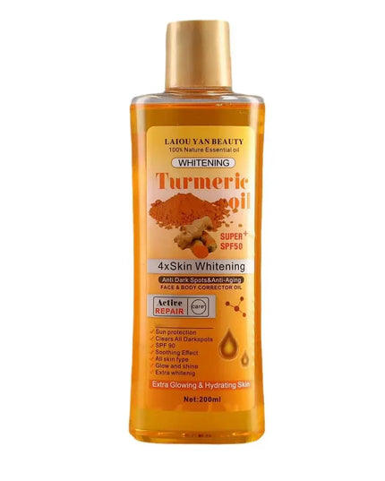 Turmeric Essential Oil Facial Body Massage oil Moisturizing Diffuser Aromatherapy Brightening Smoothing Body Face Skin Care 200m