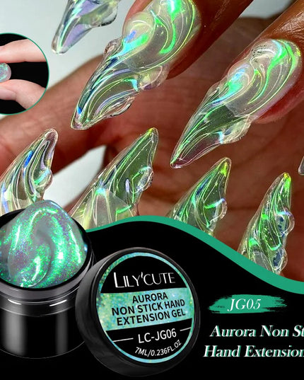 LILYCUTE 15ML Quick Extension Gel Nail Polish Nude Milk White Color Finger Prolong Acrylic Crystal Construction Hard Gel Varnish