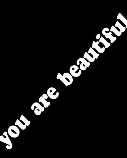 The Text Car Stickers You Are Beautiful Interior Decoration Rear View Mirror Fashion Stickers Creative Sport PVC Vinyl Decals