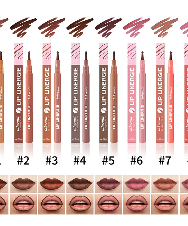 8 Colors Lip Lingerie Long Lasting Waterproof Lip Liner Stain Transfer Proof Smudge Resistant Color No Bleed Formula  Cosmetics