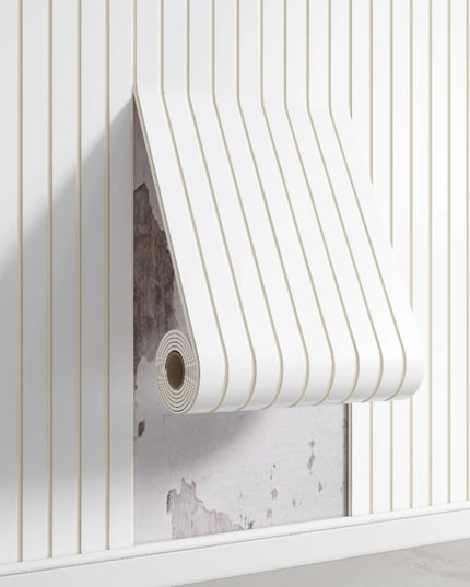 1 Roll of Self-Adhesive Grille 3D Stereo Concave and Convex Wall Panels Living Room Background Wall Decorative Wall Stickers Wallpaper