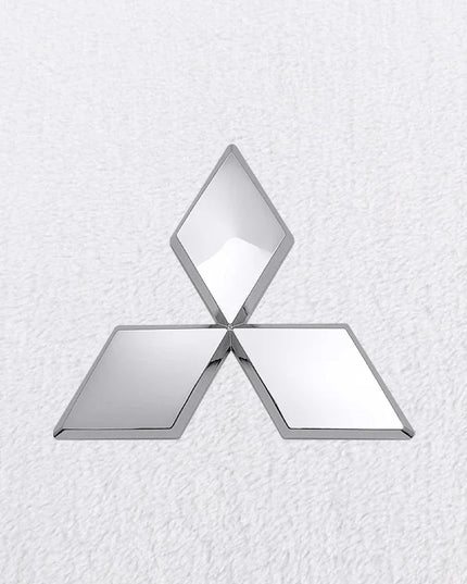 ABS Car Front Grill Emblem Rear Trunk Badge Sticker for Mitsubishi Outlander Ralliart Lancer ASX Pajero Delica EVO Colt Triton