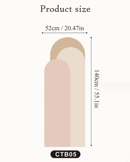 Arch Wall Stickers Living Room Sofa Bedside Background Decoration Self Adhesive Bohemian Arch Geometric Stickers Wallpaper