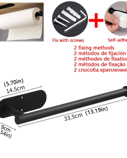 Kitchen paper towel holder / napkin holder, adhesive hook, toilet paper holder, cabinet and bathroom accessories