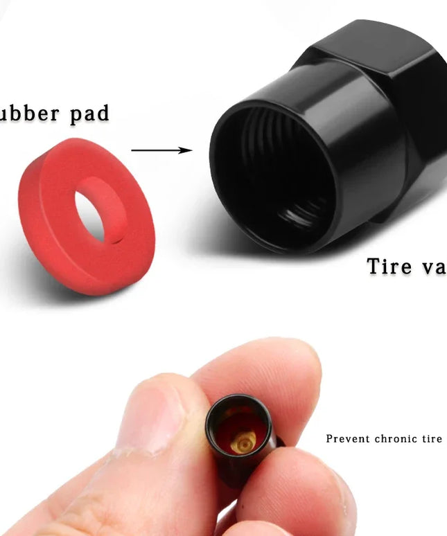 4PC Metal Car Badges Wheel Tire Valve Caps Covers Auto Accessories For Skoda S Kodiaq Octavia 2 3 Yeti Karoq Rapid Fabia VII VRS