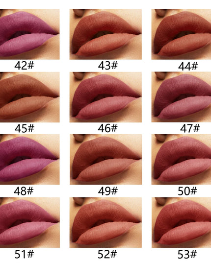12pcs Velvet Matte Lip Liner Set - Long-Lasting Versatile Shades Longlasting Lip Makeup Berry, Brown, Pink Lip Pencil