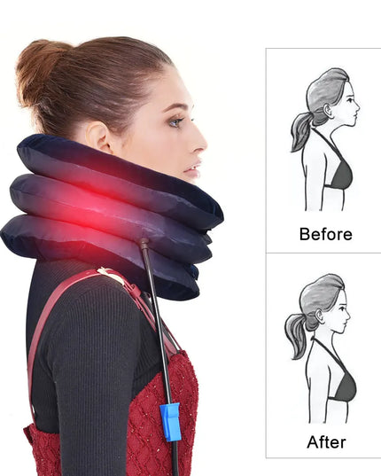Neck Stretcher Inflatable Air Neck Traction Apparatus Device Soft Neck Cervical Collar Pillow Health Care Cervical Support Pillo