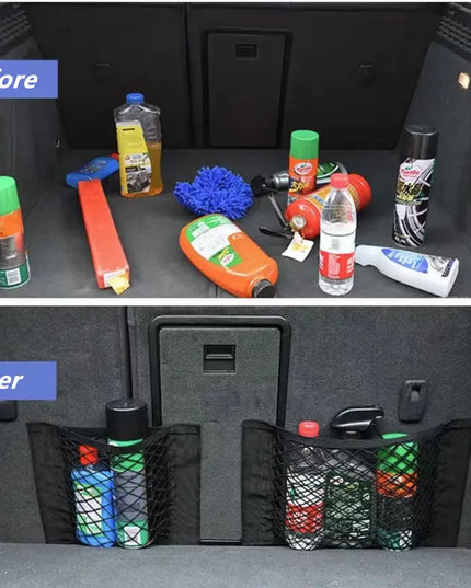 Car Trunk Box Storage Bag Net sticker For SEAT Accessories Leon 1 2  MK3 FR Cordoba Ibiza Arosa Alhambra Altea Exeo Toledo Cupra